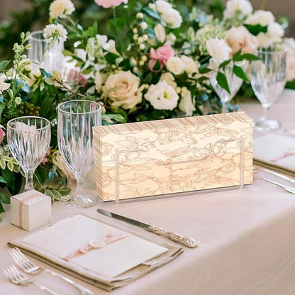 Napkin Holder, Vertical Square Disposable Hand Towel Paper Waterproof Lucite - Image 4