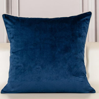 Aeckself European Floral Pillow Cover 20x20 Inch, Luxury Velvet Embroidered - Image 2