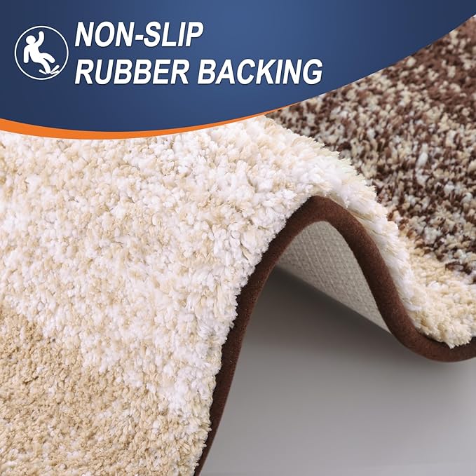 OLANLY Bathroom Runner Rugs 59x24, Extra Soft Absorbent Microfiber Bath Rugs - Image 4