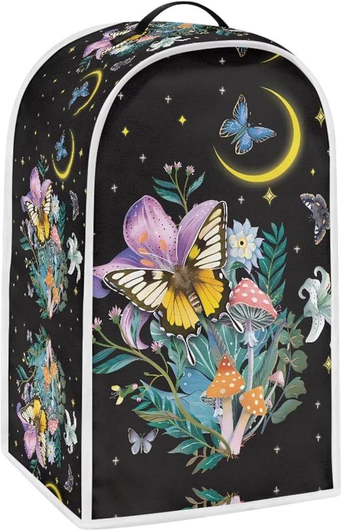 Butterfly Moon Print Blender Cover Kitchen Blender Dust Covers Food Processor by Annejudy