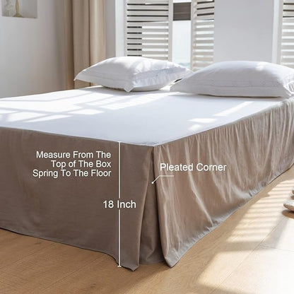 BISELINA French Linen Bed Skirt - Image 4