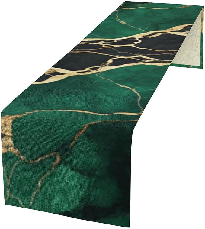 Marble Table Runner, 13x108 Inch by ShiTingYu
