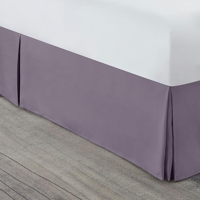 Nestl Grayish Purple Bed Skirt King Size - Image 8