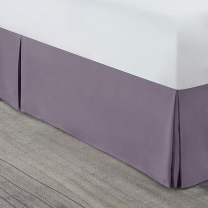 Nestl Grayish Purple Bed Skirt King Size - Image 8