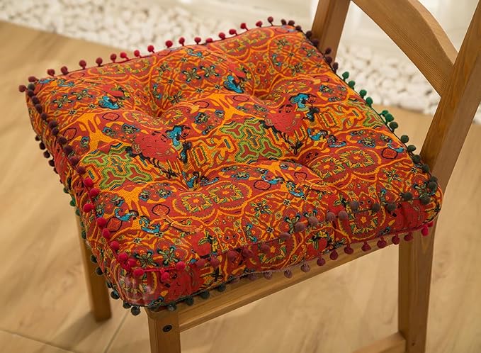 vctops Boho Cotton Linen Square Chair Seat Cushions by vctops
