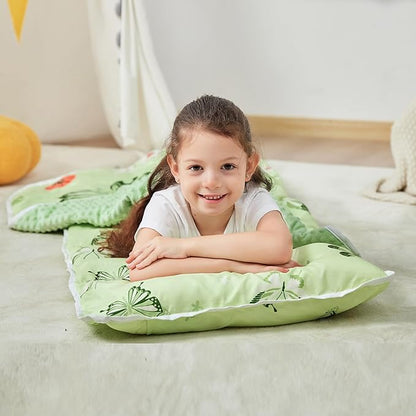 Toddler Nap Mat with Pillow and Blanket, Extra Large Rolled Napping Mats - Image 8