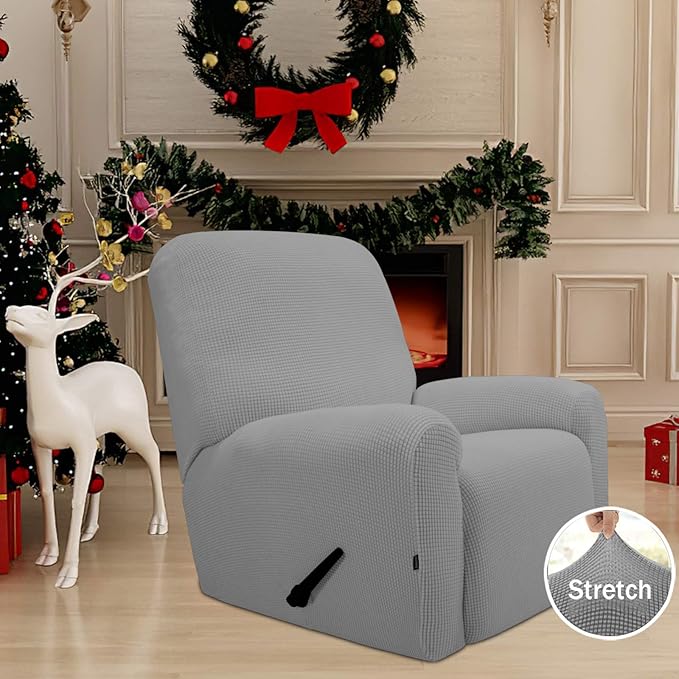 Easy-Going Recliner Stretch Sofa Slipcover Sofa Cover 4-Pieces Furniture - Image 2