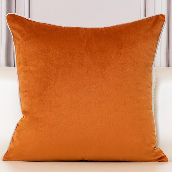 Aeckself European Floral Pillow Cover 16x16 Inch, Luxury Velvet Embroidered - Image 2
