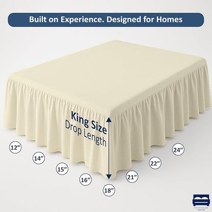 Cottingon Bed Skirt King 12" Drop - Image 5
