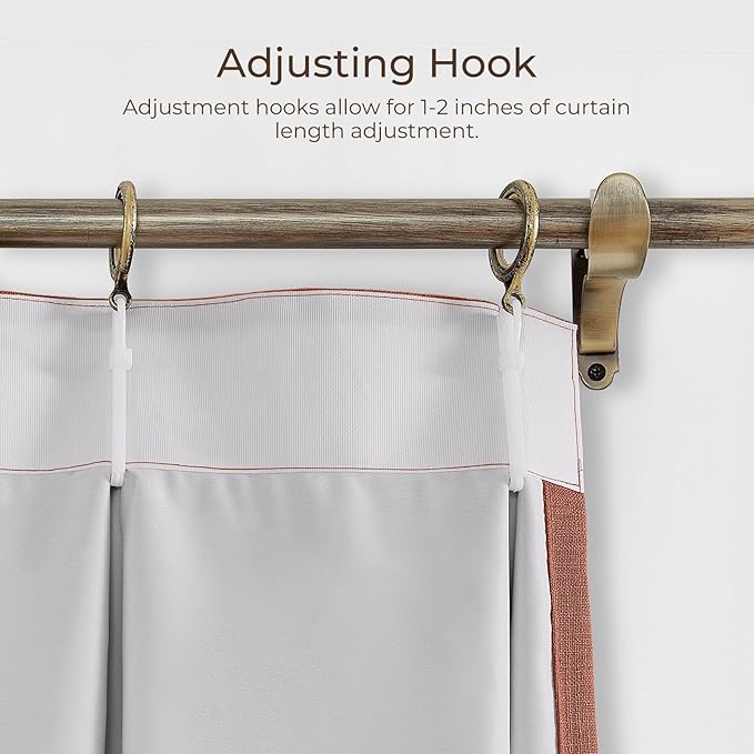 TWOPAGES 72 W x 96 L inch Pinch Pleat Darkening Drape Faux Linen Curtain - Image 2