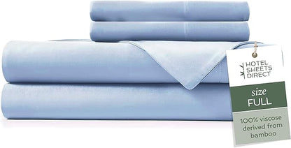 Hotel Sheets Direct 4 Piece Bed Sheet Set Full Size, 100% Viscose Derived from by HOTELSHEETSDIRECT