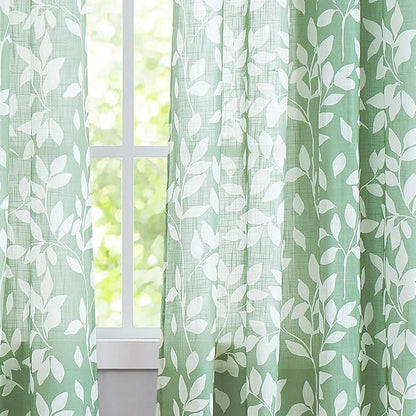 Treatmentex White Print Curtains - Image 9
