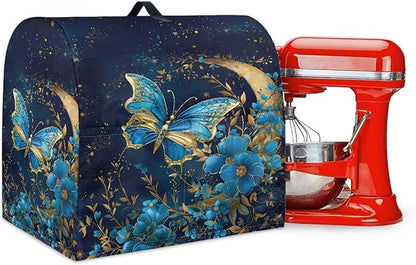 Blue Butterfly Flower Mixer Covers Dust Mixer Covers by Unknown