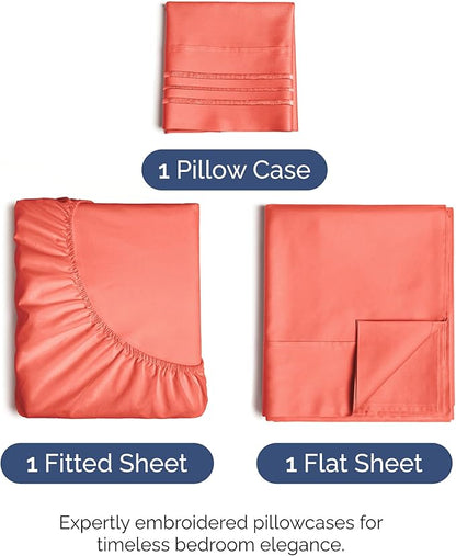 Twin XL Size 3 Piece Sheet Set - Image 2