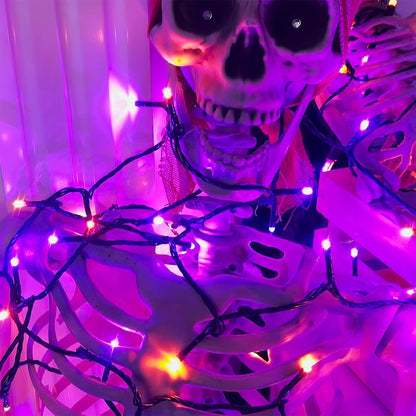 WATERGLIDE 1000 LED Halloween String Lights, 328 FT Green Wire LED Decorative Fairy Lights with Remote & 8 Modes, Waterproof for Outdoor Xmas Holiday Party Garden Wedding Home Decor, Orange & Purple