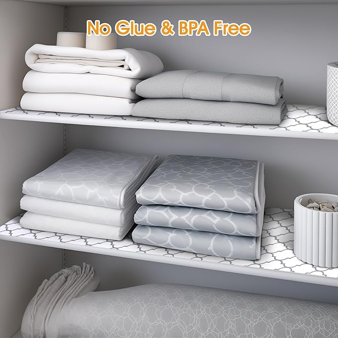 Shelf and Drawer Liner for Kitchen Cabinets Non-Adhesive, Strong Grip Non-Slip - Image 6