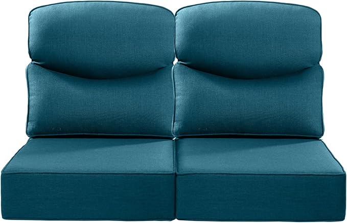 Luxury 24x24x6 Inch Smile Outdoor Seat Cushions Set of 2 by ACTREST