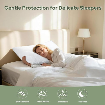 CoolShields Premium 100% Cotton Waterproof Pillow Protectors - Image 6