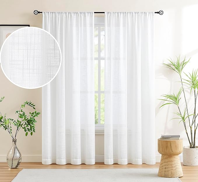 Treatmentex White Sheer Curtains by Treatmentex