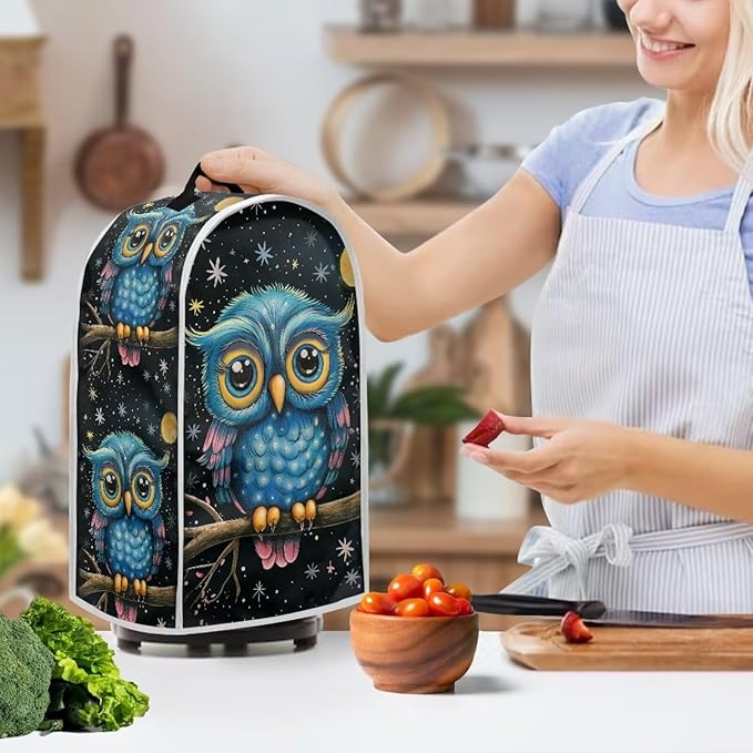 Cartoon Owl Blender Covers for Kitchen Cute Small Appliance Covers Universal - Image 2