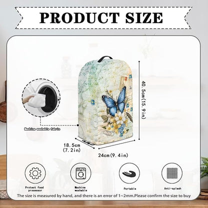Butterfly Floral Blender Dust Cover Kitchen Appliance Oil-Proof Food Processor - Image 5