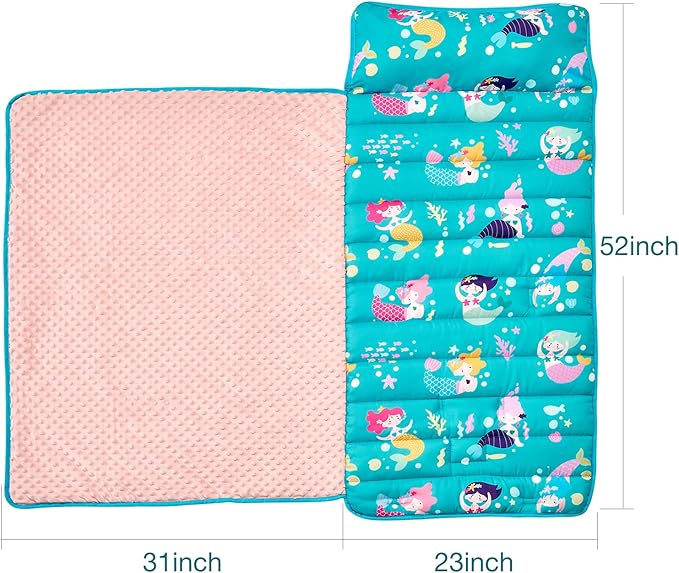 beeweed Toddler Nap Mat, Rollup Design Kid Sleeping Mat - Image 5