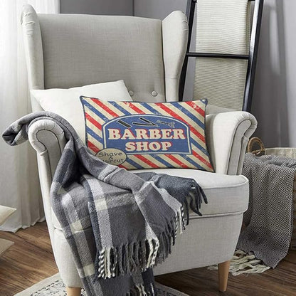 TKS MITLAN Barber Shop Poster Throw Pillow Case Cushion Cover Barbershop - Image 5