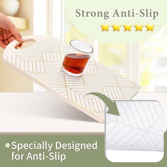 Shelf Liners for Kitchen Cabinets 12in x 40FT, Non Adhesive Cabinet Liner - Image 2