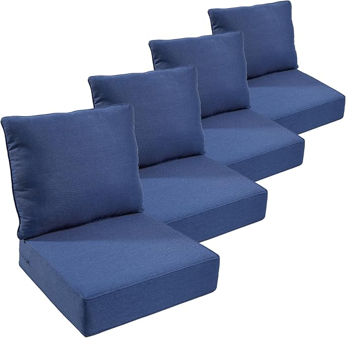 Outdoor Furniture Cushions, 6 inch Thick Seat Cushions by moosprr