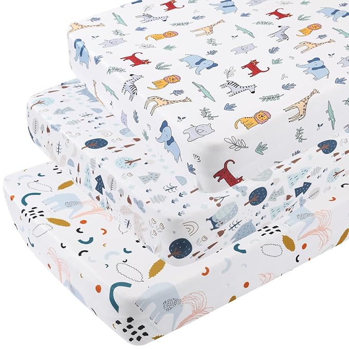 Onacosht Pack and Play Sheets 3 Pack by Onacosht