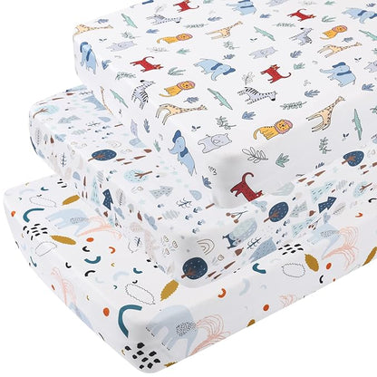 Onacosht Pack and Play Sheets 3 Pack by Onacosht