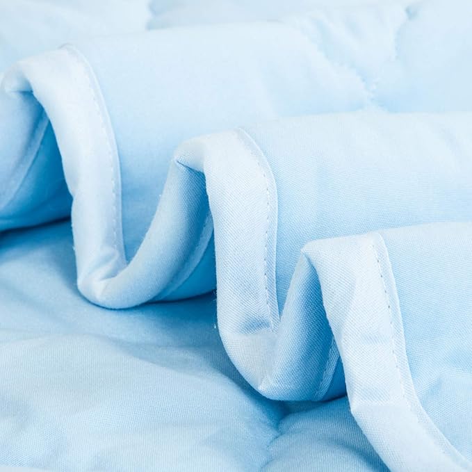 NTBAY Down Alternative Toddler Comforter, Lightweight and Warm Solid Color Baby - Image 3