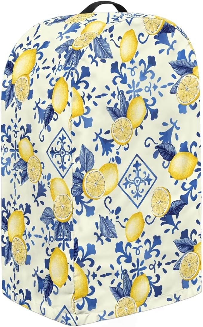 Lemon Flower Blender Dust Cover Stand Mixer or Coffee Maker Appliance Covers - Image 4