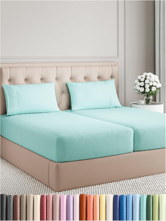 Split King Size 5 Piece Sheet Set by CGKUnlimited