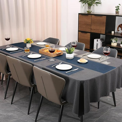 Table Runners 55 Inches Long, Dual-Sided Faux Leather Farmhouse Table Runner - Image 6