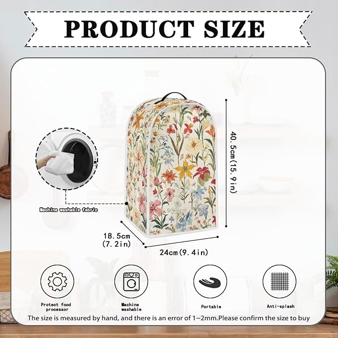 Food Processor Cover Blender Covers Kitchen Appliance Accessories Decor - Image 6
