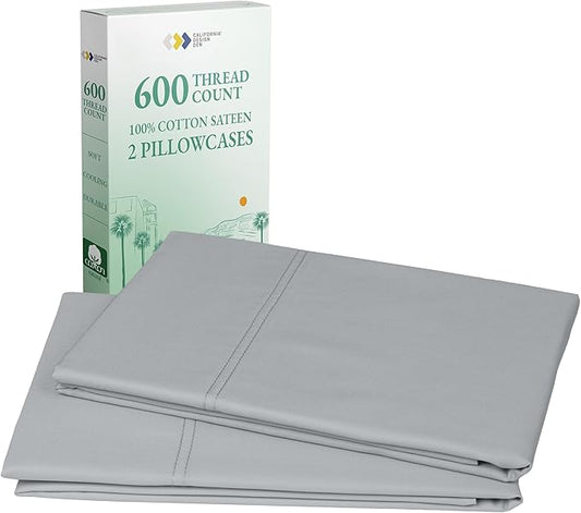 CALIFORNIA DESIGN DEN Luxuriously Soft Hotel Quality 600 Thread Count, 100% by CaliforniaDesignDen
