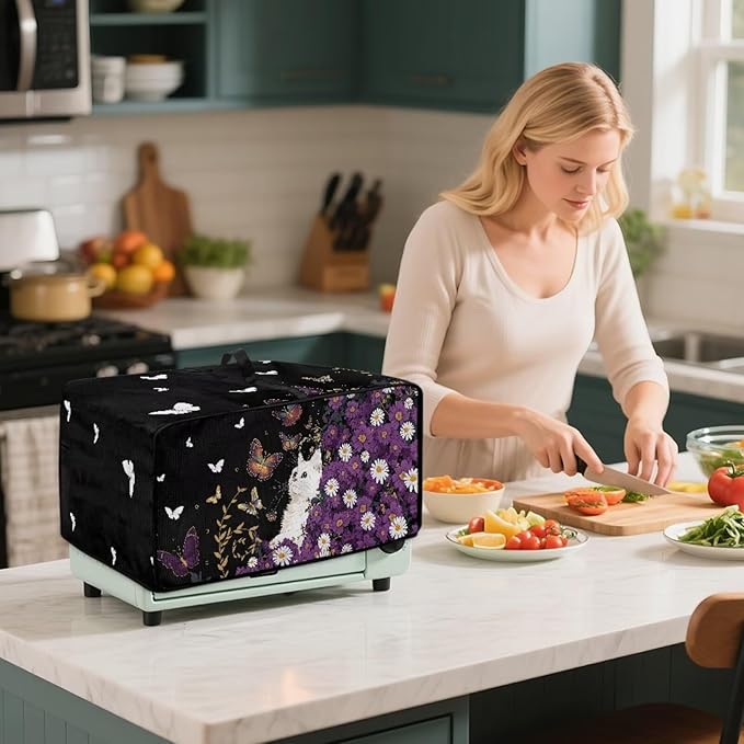 Toaster Oven Cover with Side Pockets, Dustproof Smart Microwave Convection Oven - Image 7
