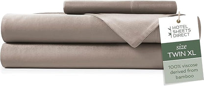 Hotel Sheets Direct 3 Piece Bed Sheet Set Twin XL Size, 100% Viscose Derived by HOTELSHEETSDIRECT