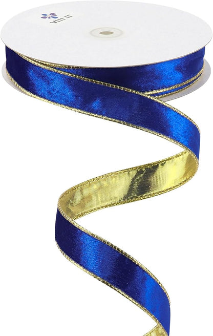 MEEDEE Crushed Royal Blue Velvet Ribbon by MEEDEE