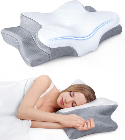 ultra pain relief cooling pillow for neck support, main product view