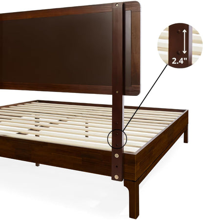 bme nipe king bohemian bedframe with adjustable wicker, close-up detail
