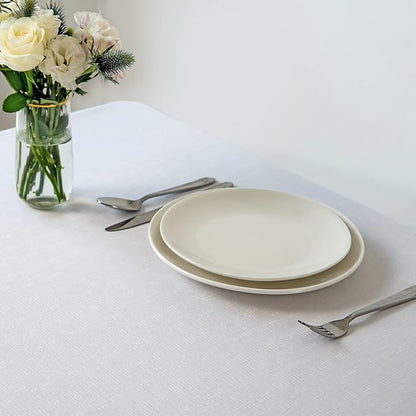 maxmill Square Tablecloth Water Resistance Antiwrinkle Spill Proof Linen - Image 3