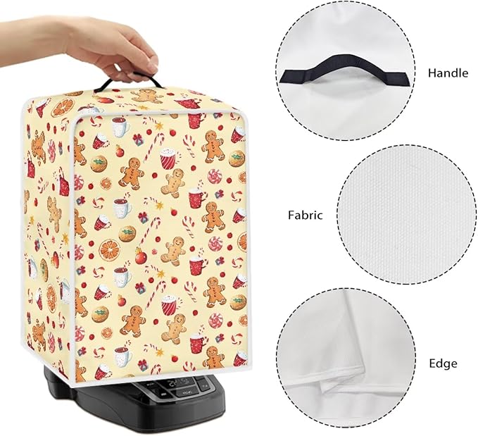 Christmas Coffee Maker Cover Dust Resistant Small Kitchen Appliance Protector - Image 5