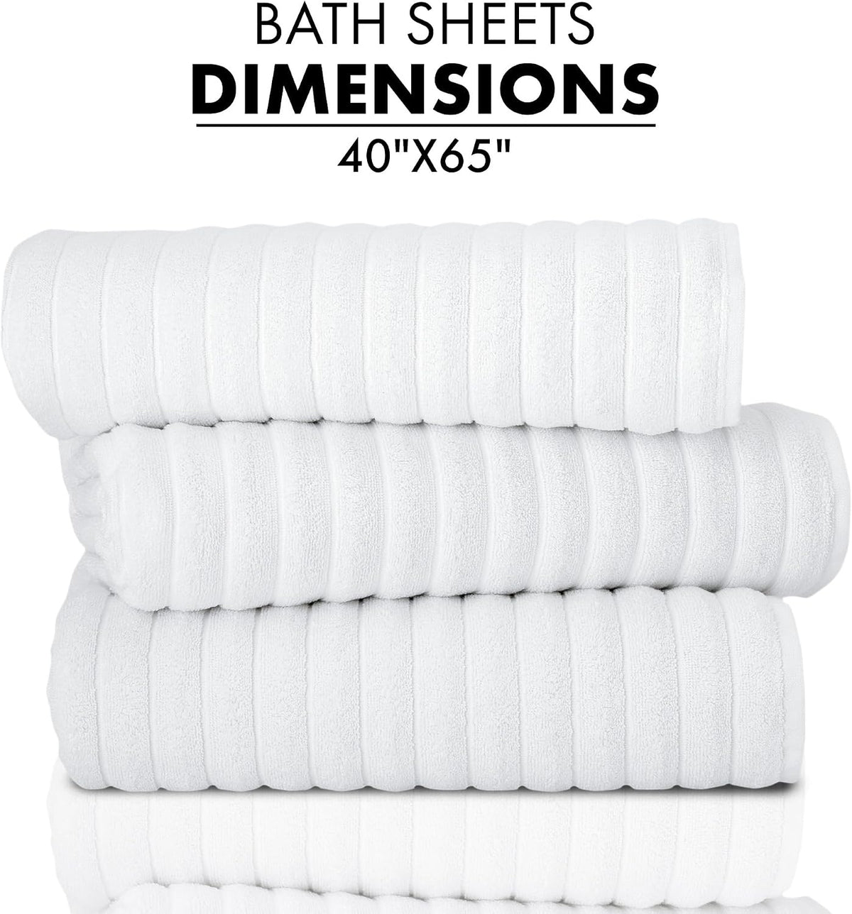 classic turkish towels ctt - luxury 3 piece showing dimensions