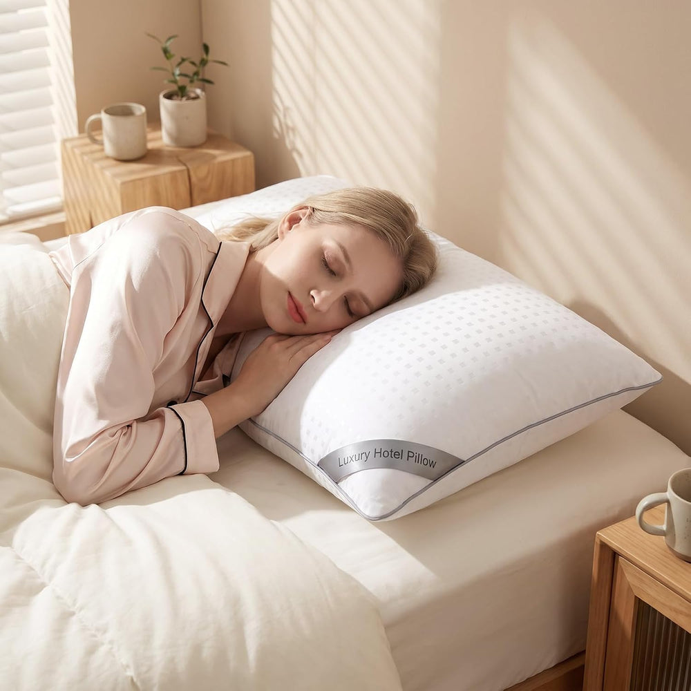 HIMOON Bed Pillows for Sleeping Set of 4,Standard Size Cooling Pillows 4 Pack...