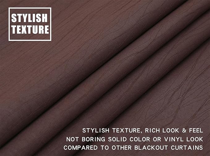 G2000 100% Blackout Curtains for Bedroom Living Room Curtains 63 Inch Length - Image 6