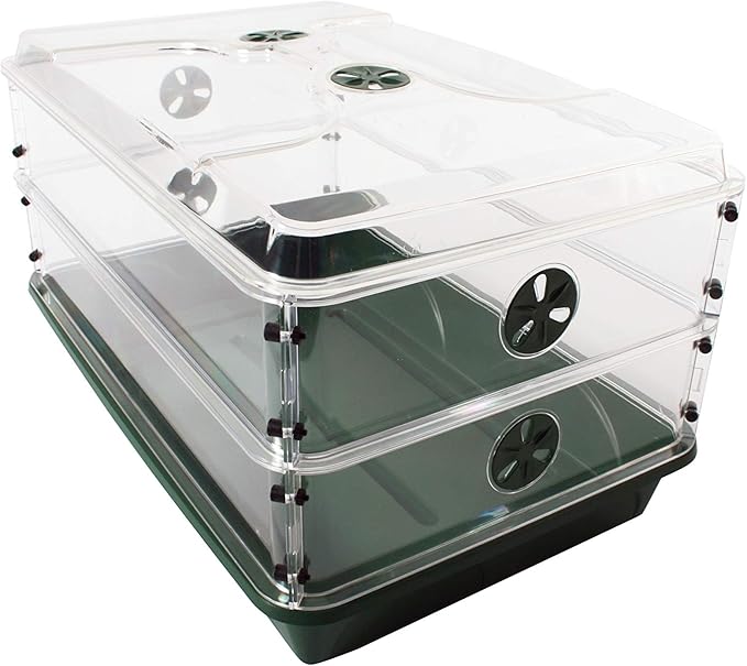 EarlyGrow 93807 Domed Propagator, 2 Height Extenders by EarlyGrow