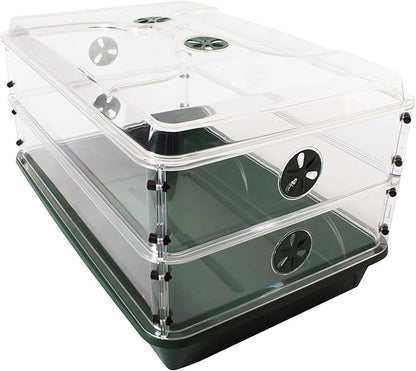 EarlyGrow 93807 Domed Propagator, 2 Height Extenders by EarlyGrow