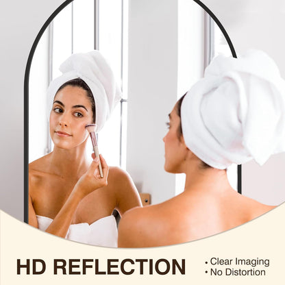 fictor 2 pack 24" x 36" arched bathroom, side view